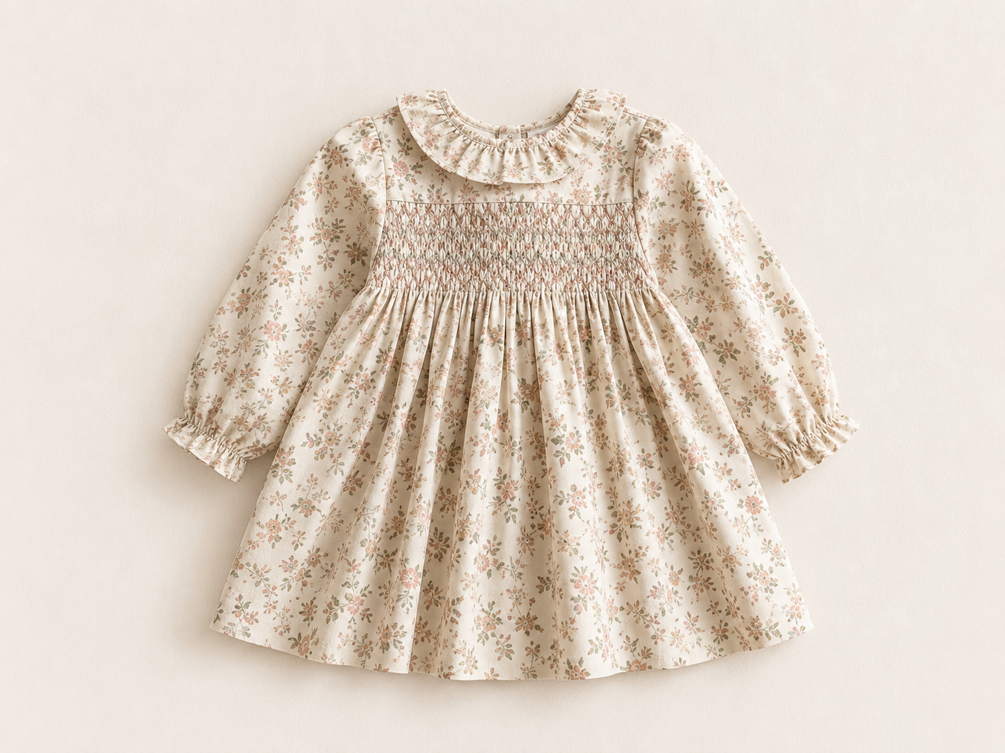 Floral Smock Dress Front View